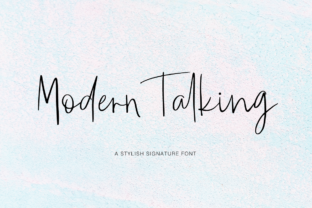Modern Talking: A Bold Typographic Statement